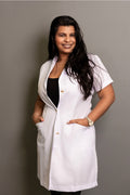 New York White Short Lab Coat